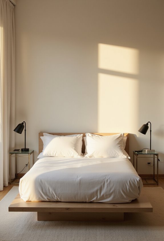 cozy functional bedside table lamps