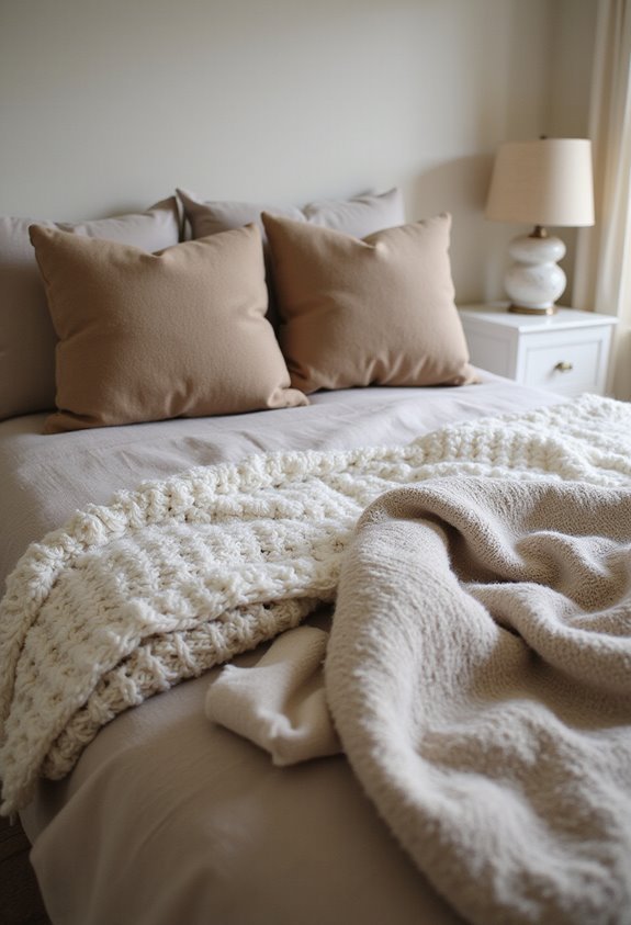 cozy layered textured inviting