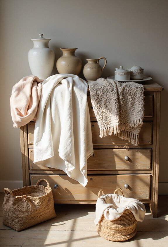 cozy layered textured inviting