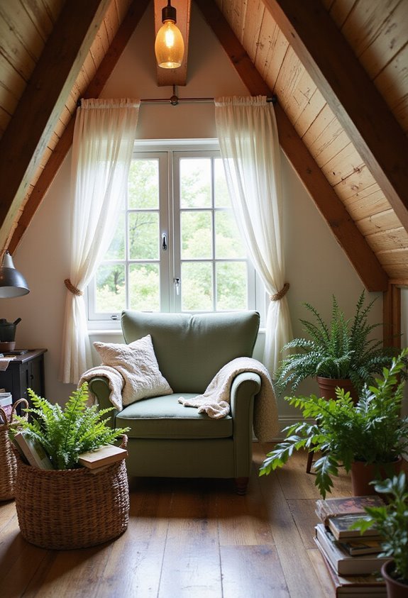 cozy reading hideaway with comfort