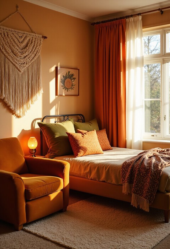 cozy retro velvet furniture statement