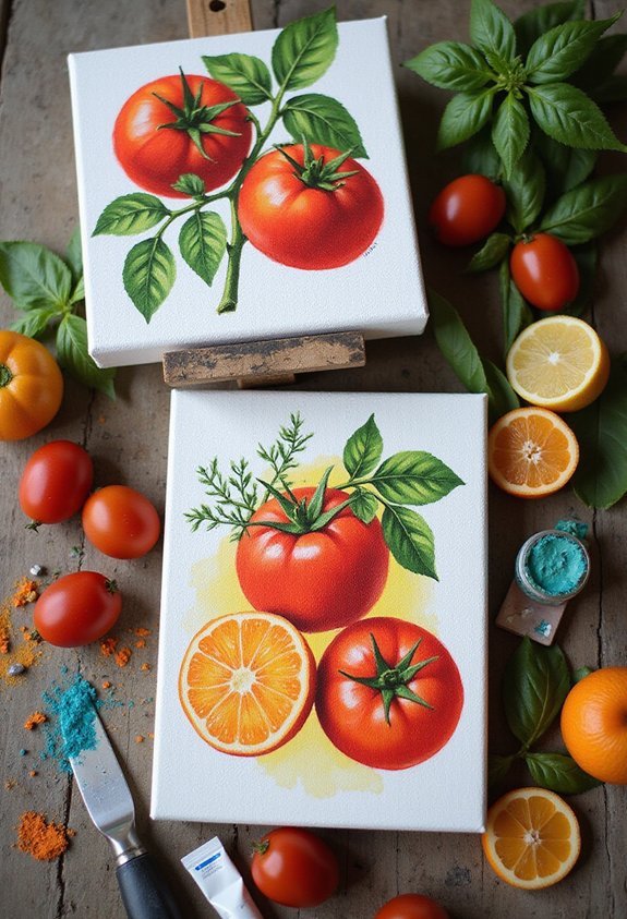 culinary inspired personalized kitchen art