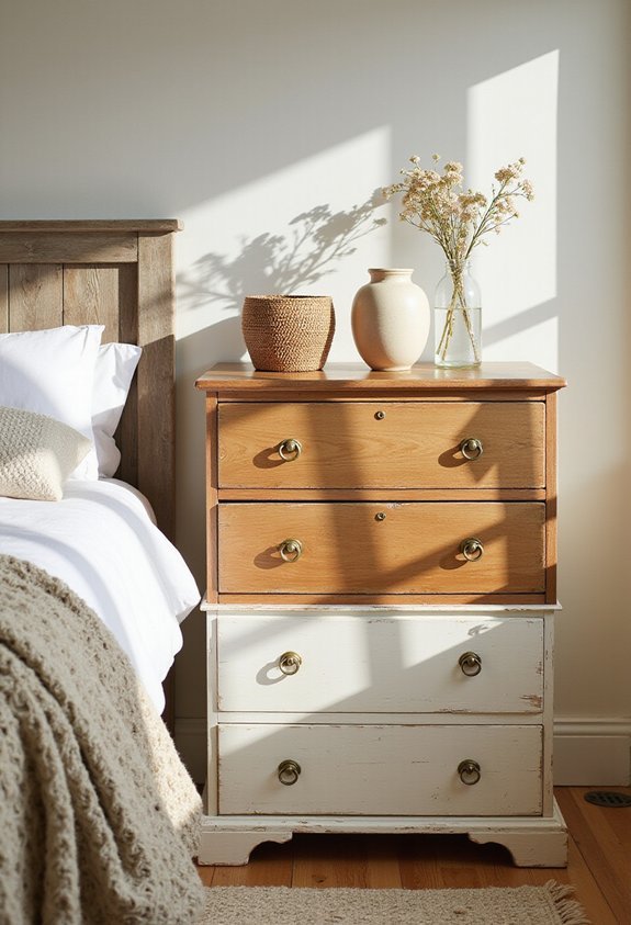 curated eclectic bedroom storage solutions