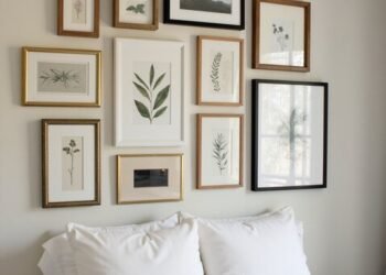 curated gallery wall art display