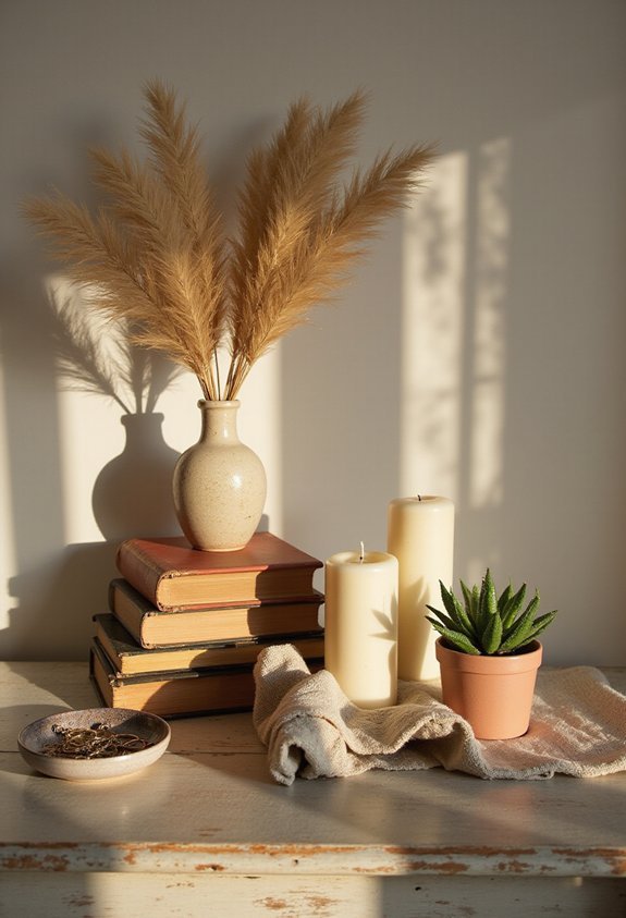 curated lived in strategically layered decor