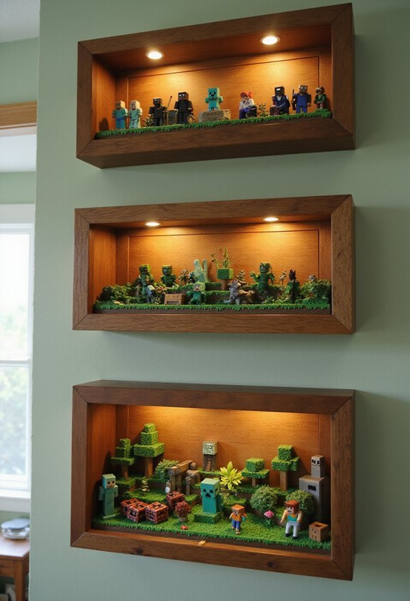 curated minecraft collectible wall art