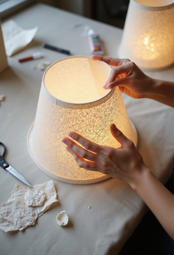 customized decorative paper lampshade designs