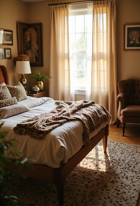 daring decorative animal print accents