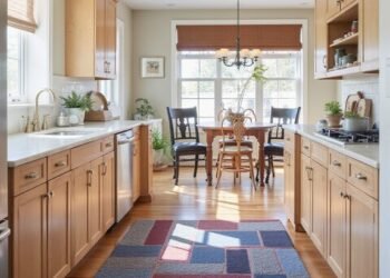 define space with rugs