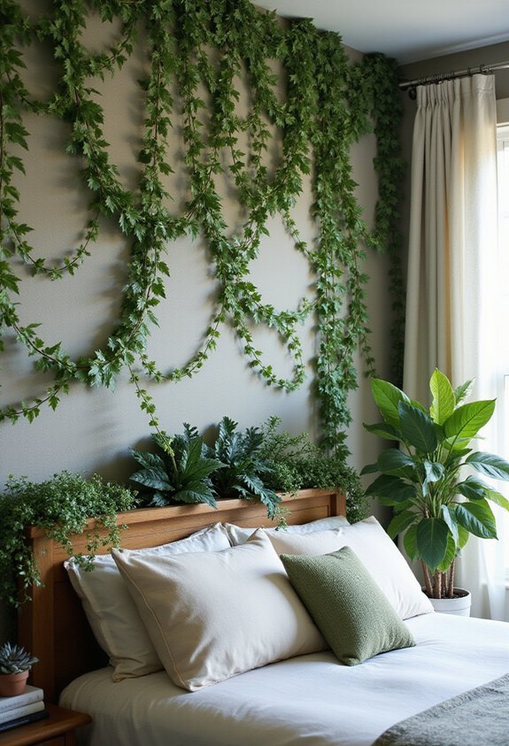 depth through real artificial plant blending