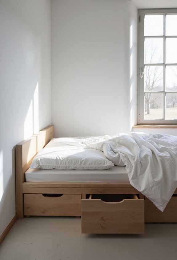 discreet customizable ergonomic under bed storage