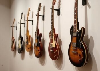 display guitars like gallery art