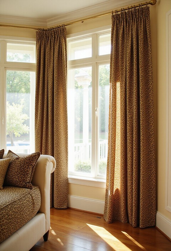 dramatic balanced subtle coordinated leopard windows