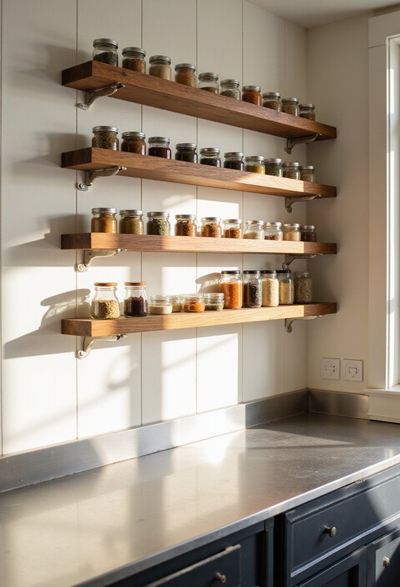 easy access spice storage