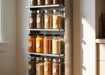 efficient accessible space saving spice storage