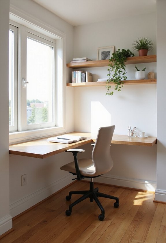 efficient compact workspace saving home office