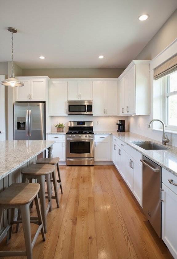 efficient corner kitchen design