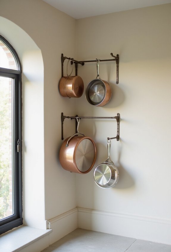 efficient corner kitchen pot storage