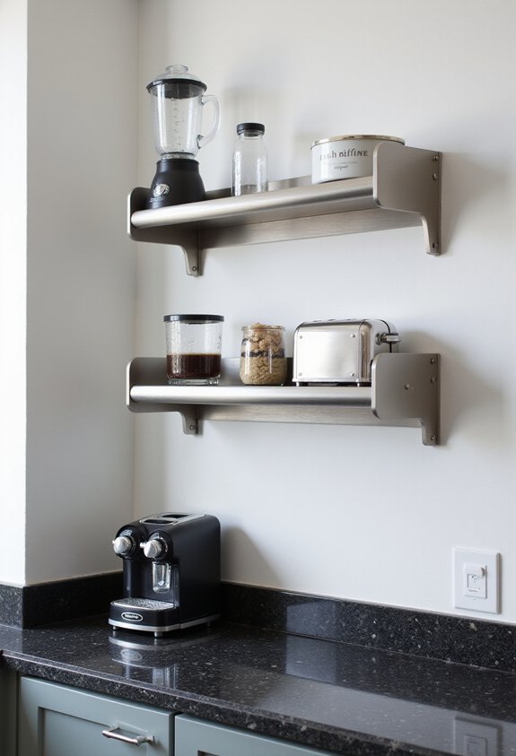 efficient wall mounted appliance organization solution