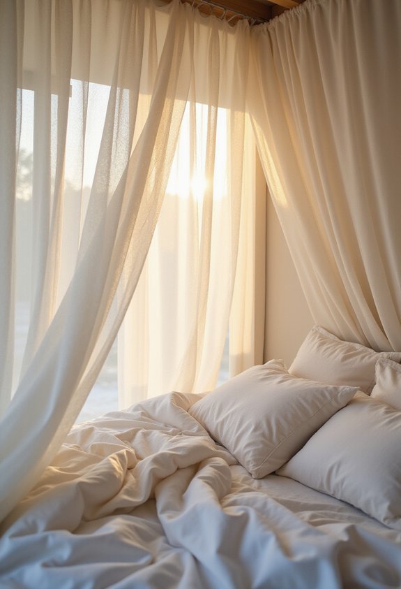 effortless romantic bedroom canopy transformation