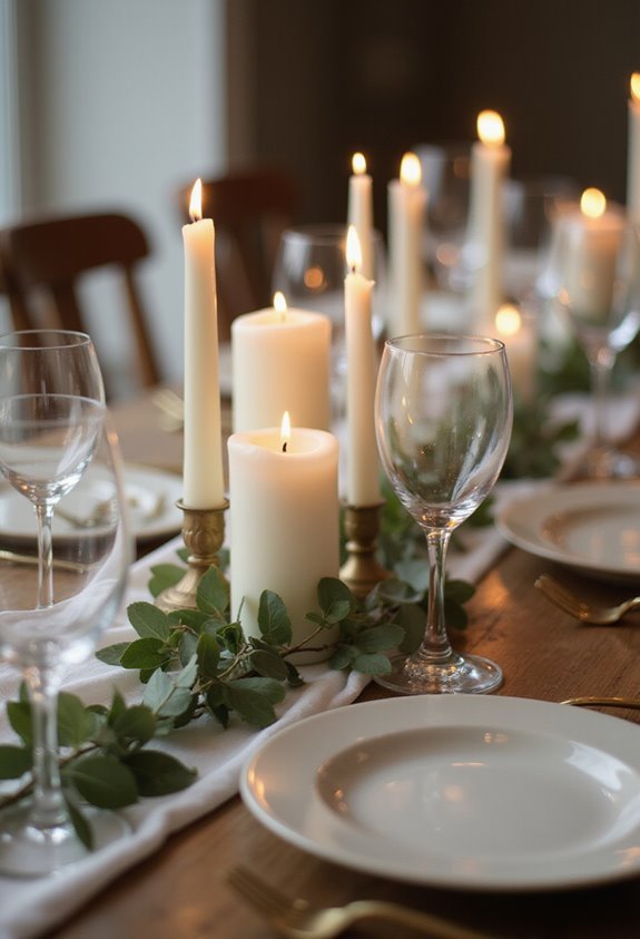 elegant candlelit intimate dining experience