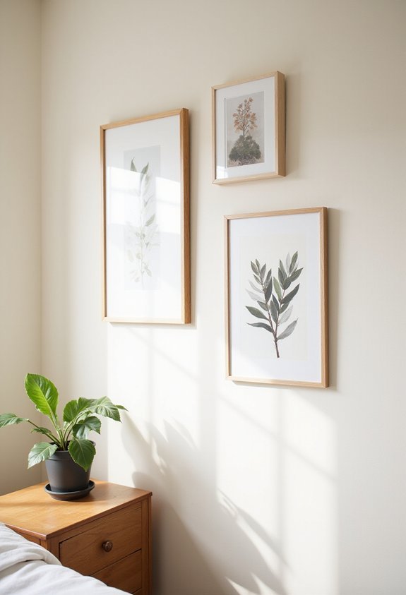 elegant frameless wall display