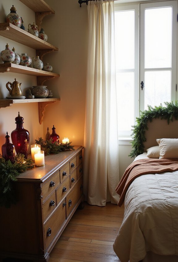 elegant vintage ornament display pieces