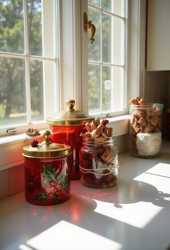 festive functional kitchen display spaces