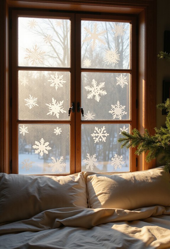 festive non permanent cozy transformative window decor