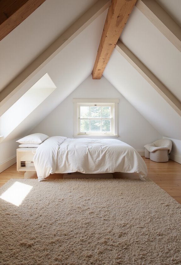 flat low pile rugs for attic bedrooms
