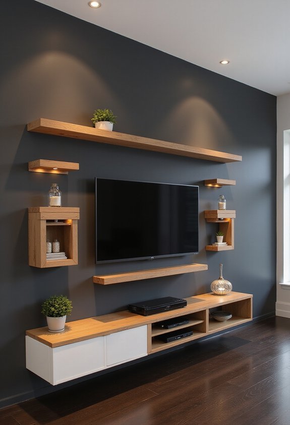 floating media storage elevated organization