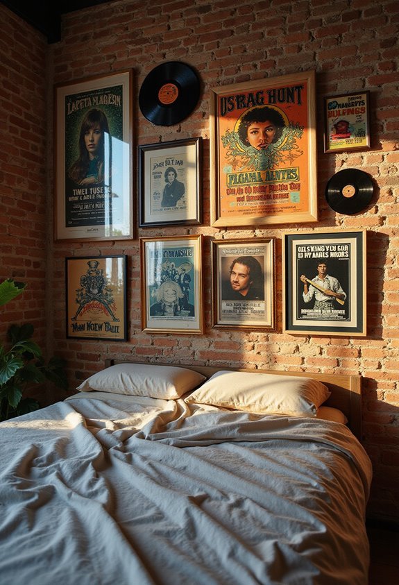 framed concert memorabilia personal museum display