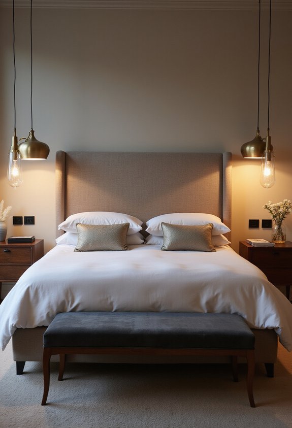 functional elegant bedside pendant lights