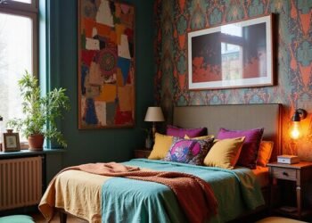 funky unconventional boundary breaking bedroom decor