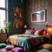 funky unconventional boundary breaking bedroom decor