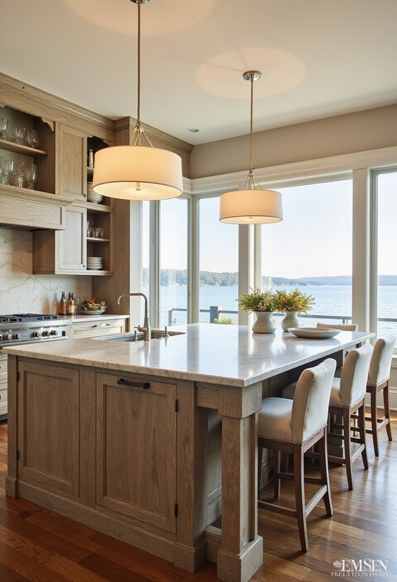 gathering cooking entertaining versatile island