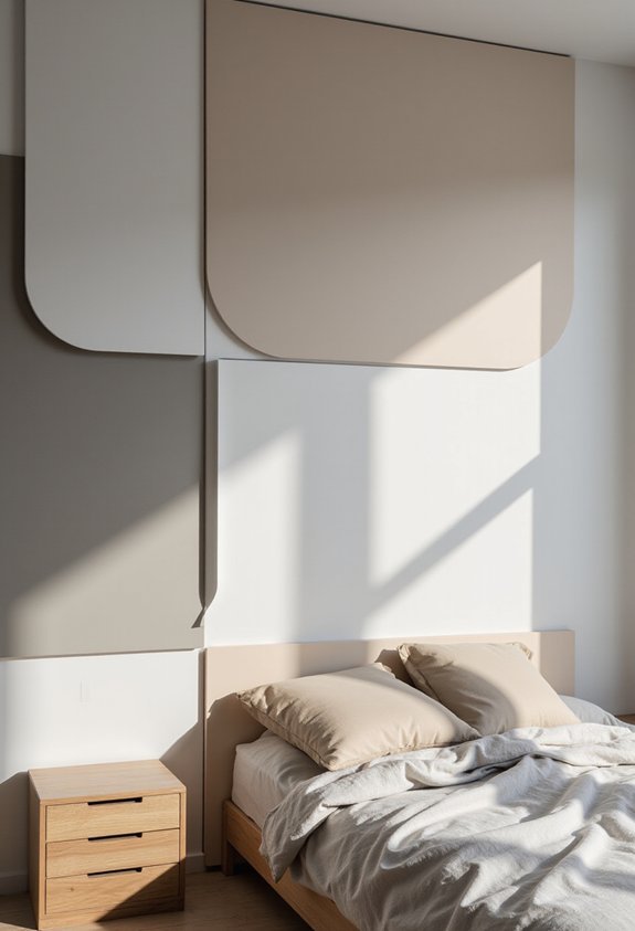 geometric minimalist feature wall designs