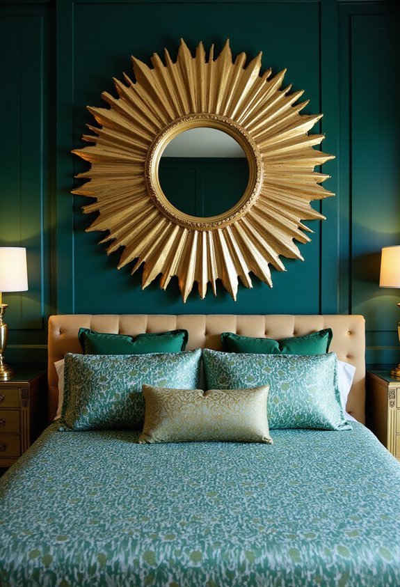 glamorous bouncing dramatic sophisticated sunburst mirrors