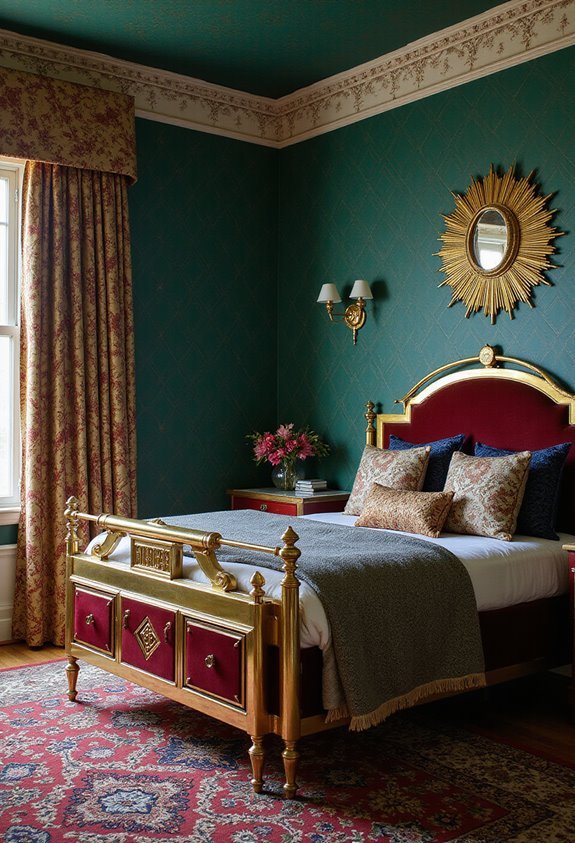 glamorous layered metallic art deco