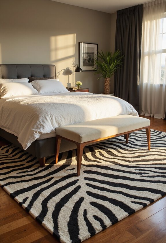 grounding wild interior with animal patterns