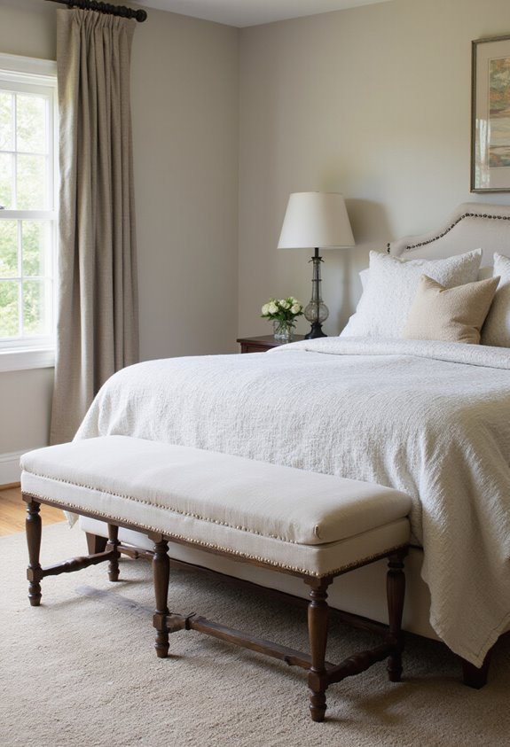 harmonize bed and bench aesthetic