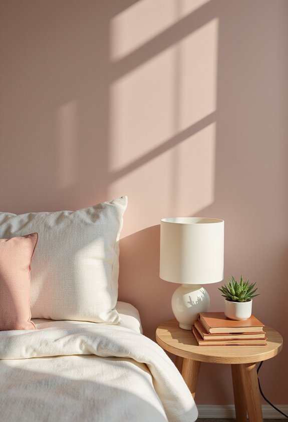 intentional color palette cohesive nightstand styling