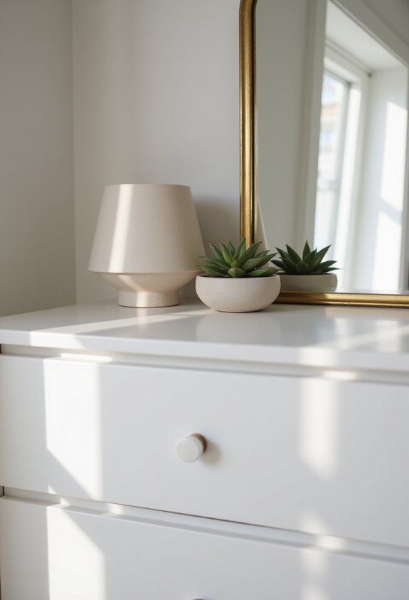 intentional curated visually balanced decluttered