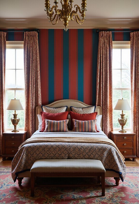 intentionally layered stripes and polka dots