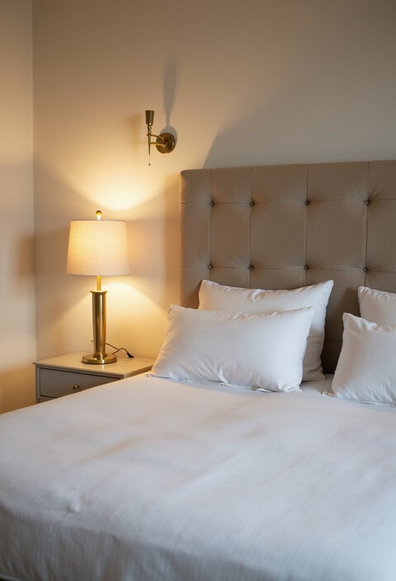 layered bedroom lighting ambiance