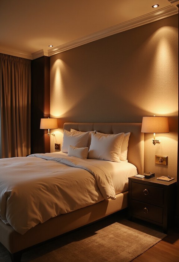 layered dimmable ambient lighting experience