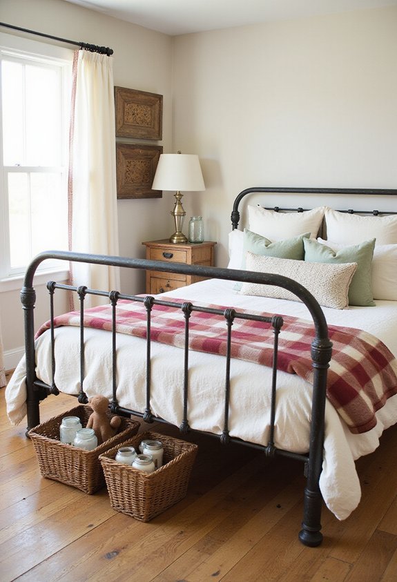 layered farmhouse charm through textiles