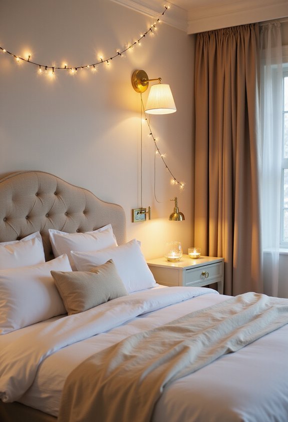 layered lighting shapes bedroom mood