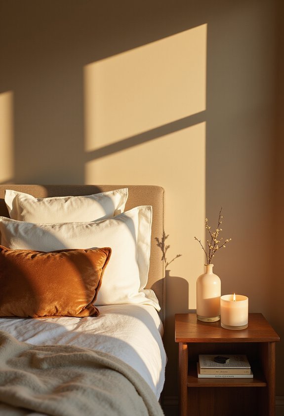 layered luxurious multisensory bedroom retreat