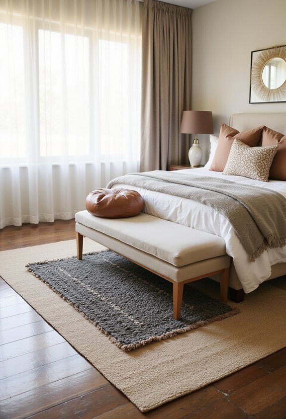 layered rugs add comfort style texture